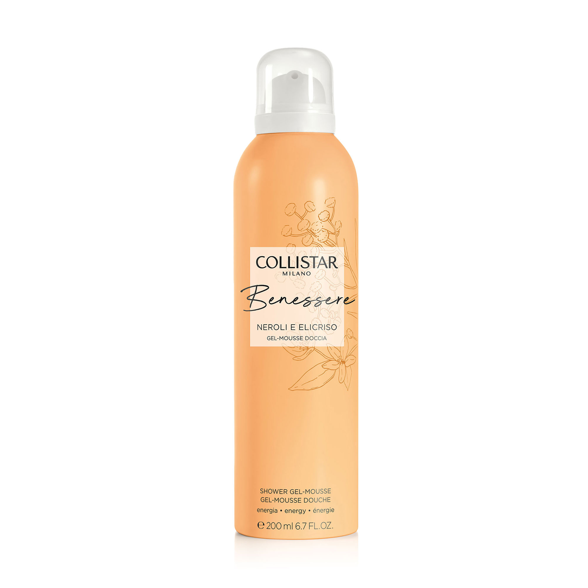 Гель-мус для душу Collistar Benessere Neroli E Elicriso Shower Gel-Mousse, 200 мл